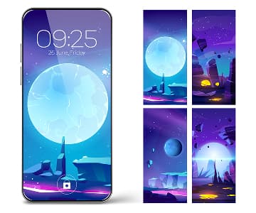 Photo screen illistration